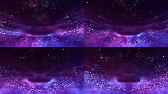 蓝紫色粒子背景梦幻舞美唯美浪漫星空舞台