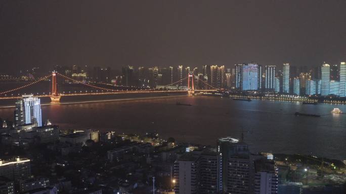 4K-Log疫情之后的武汉鹦鹉洲长江大桥