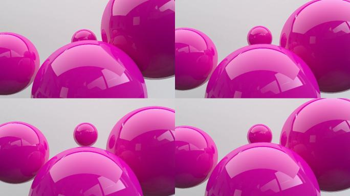 紫色球体动画特效视频