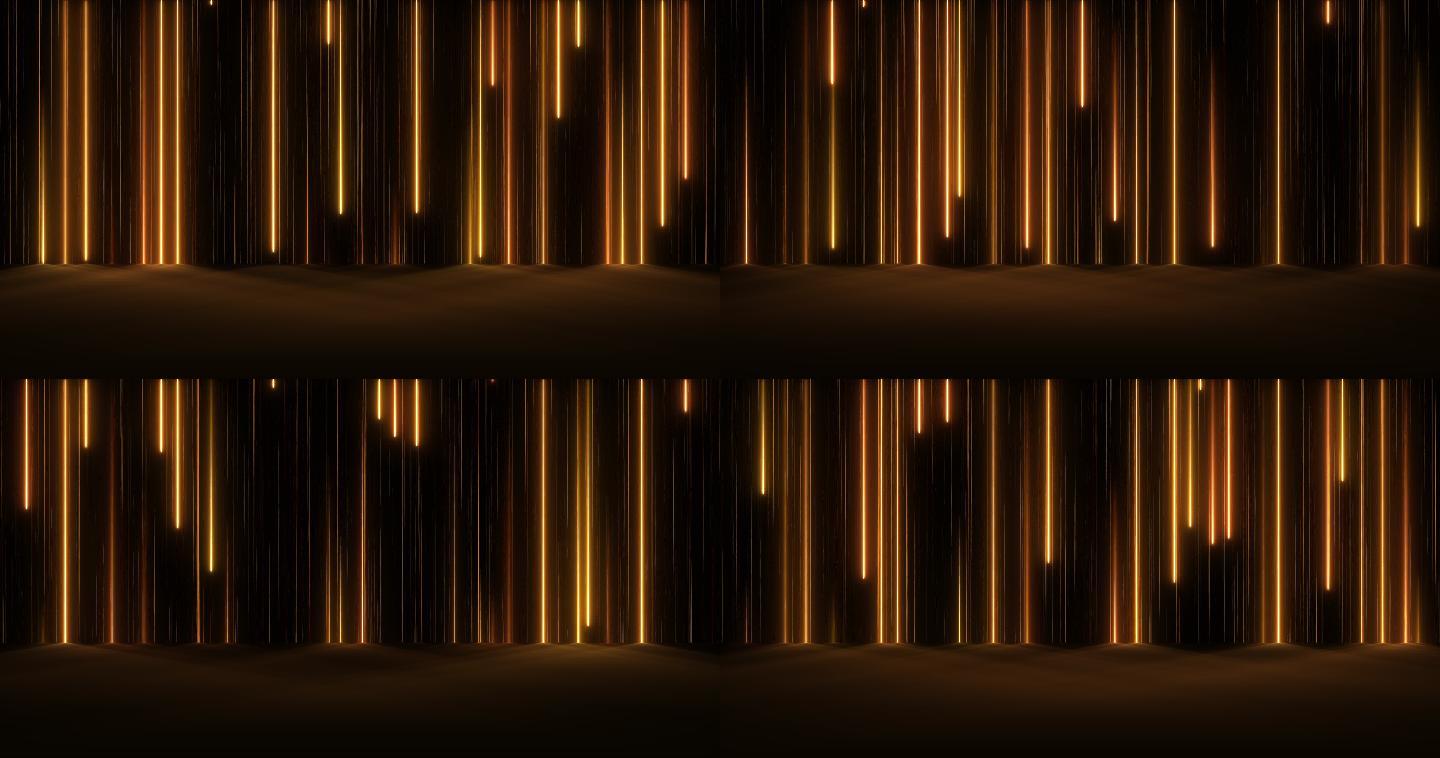 落线抽象背景粒子光线背景金色背景舞台演出