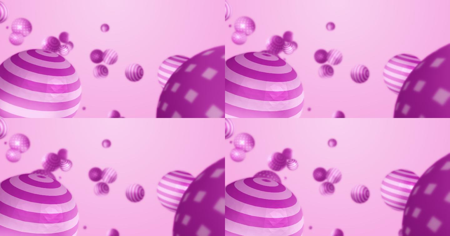粉色球体3d球体 影视背景