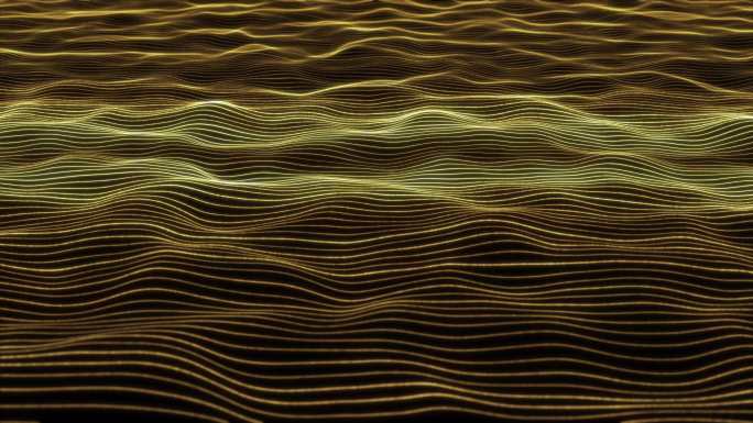 金色光条波浪