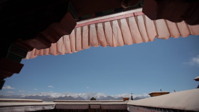 西藏民族 拉萨建筑  佛教 寺庙 门