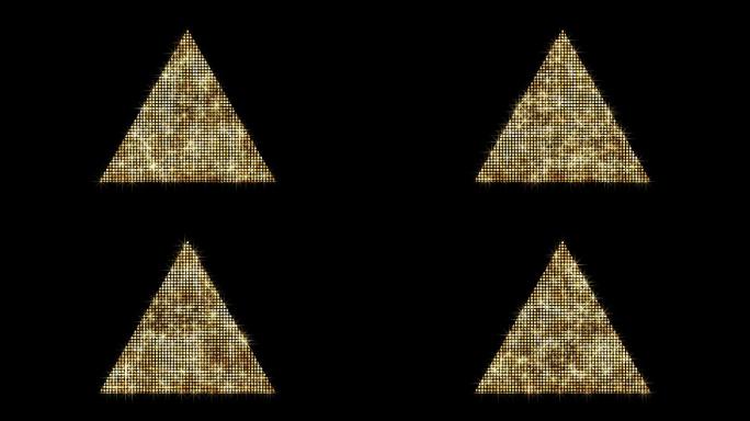 金色星光三角形循环1