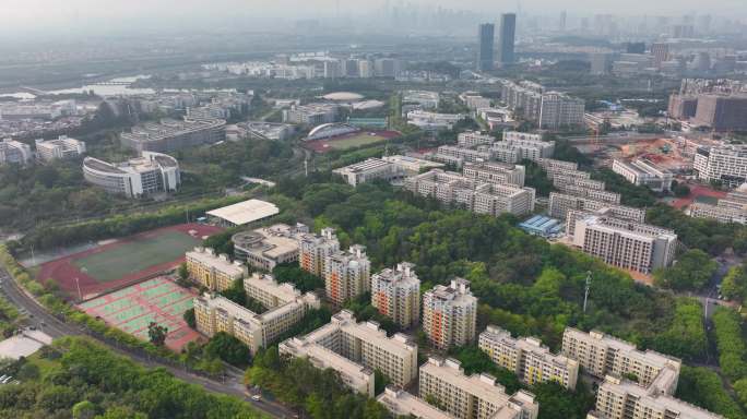 华南师范大学番禺大学城校区航拍宣传片4K