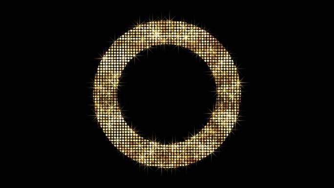 金色星光圆形循环2