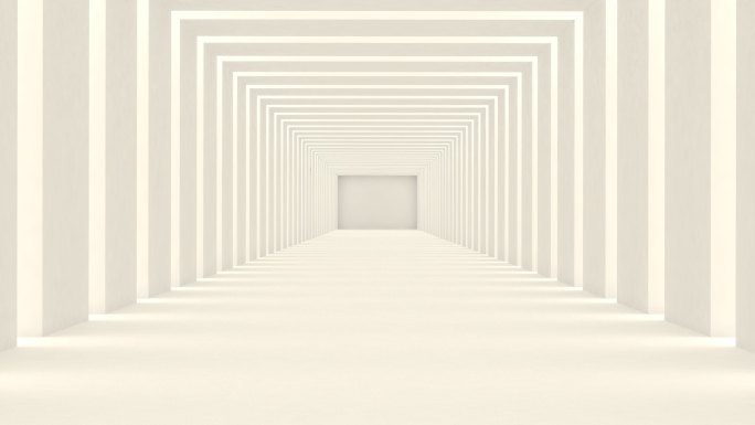 抽象走廊动画建筑艺术艺术长廊光影