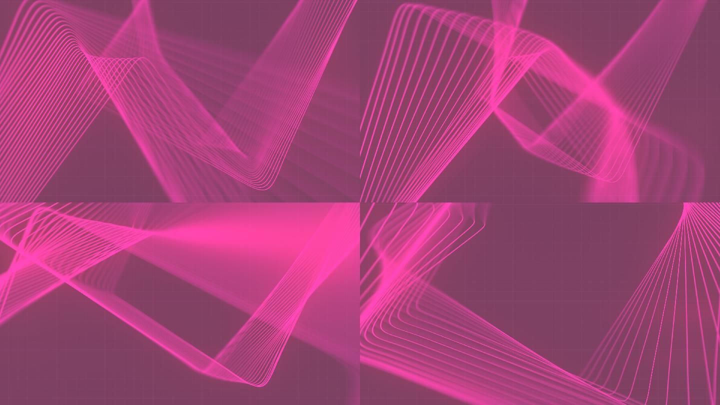 粉色抽象线旋转图案