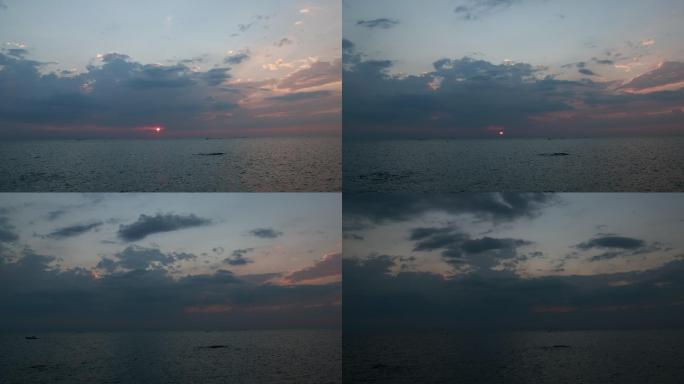 日落时分的海洋景观
