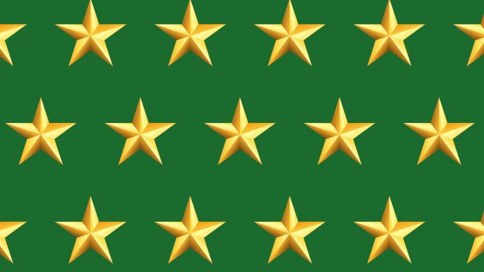 绿色背景上的星星底图五角星连续