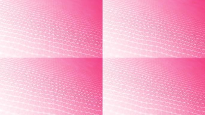 波浪背景粉色素材科技感连线连接