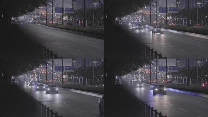 Slog3｜城市交通夜晚车流空镜