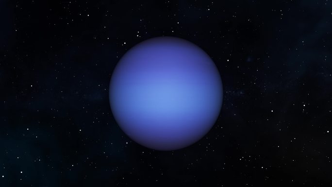海王星自转八大行星太阳系太空宇宙星空