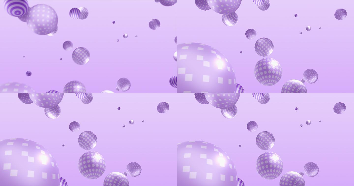 紫色球球体动画圆球背景  球体背景 球体