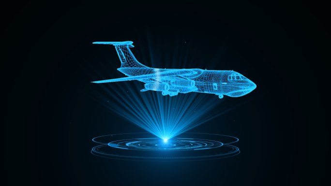 蓝色科技大型运输飞机循环带通道