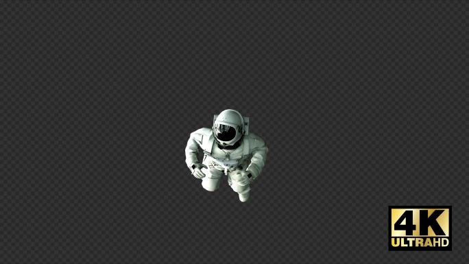 4K宇航员漫游通道素材