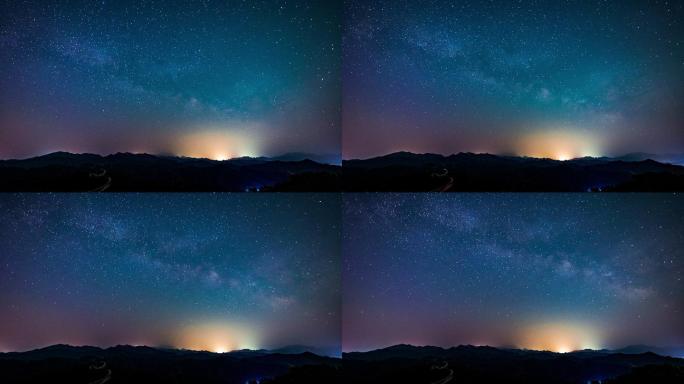 【8K】北京蟠龙山长城星空银河延时摄影
