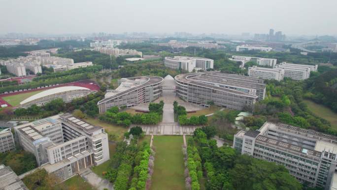 华南师范大学番禺大学城校区航拍宣传片4K