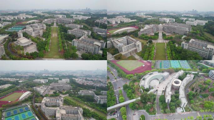 华南师范大学番禺大学城校区航拍宣传片4K