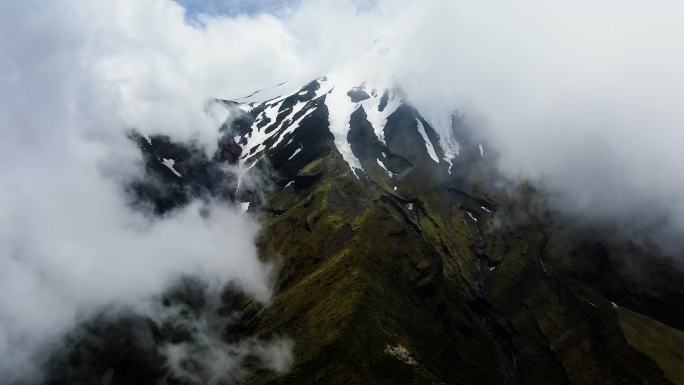 4K航拍新西兰鲁阿佩胡山