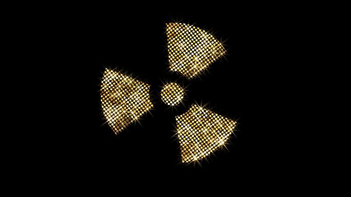金色星光放射性图标循环1
