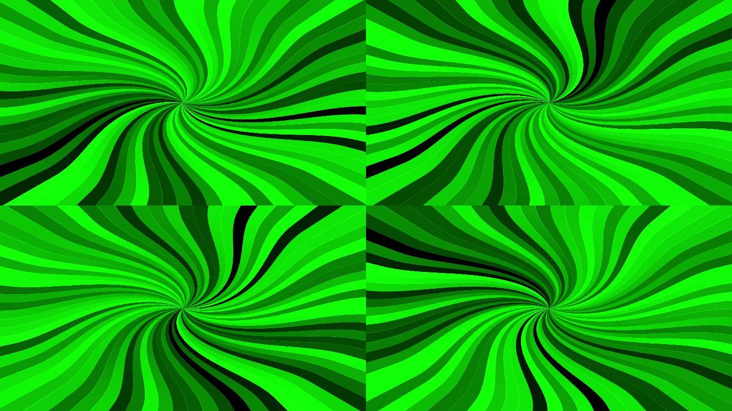 绿线漩涡图案背景无限循环动感T台走秀