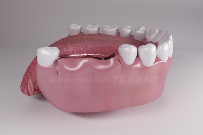 口腔牙龈种牙修复手术3d动画/附黑白遮罩