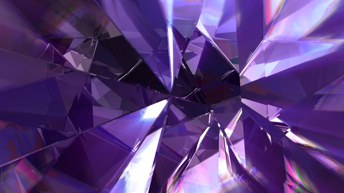 紫色抽象背景唯美裸钻钻石闪耀光泽钻戒璀璨
