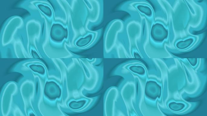绿松石色液体波抽象视错觉运动图形