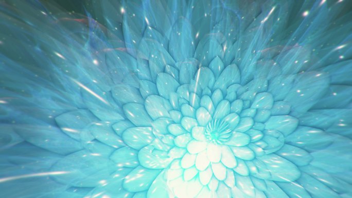 抽象莲花背景LED屏背景视频素材粒子唯美