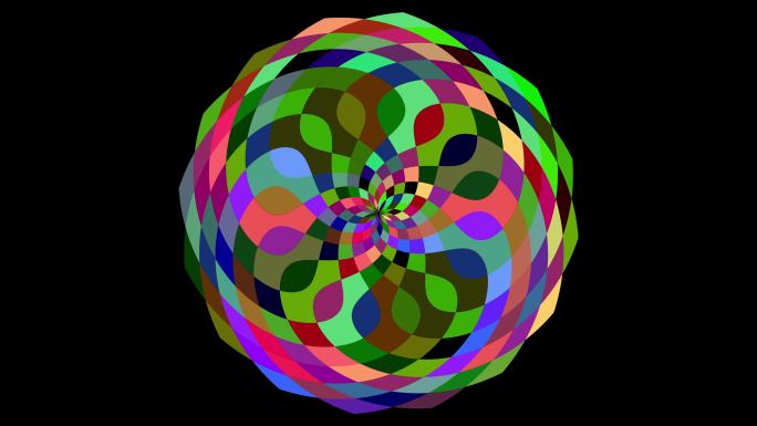 环形结构无缝旋压特效动画合成元素光效