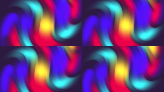 多色复古液波抽象视错觉运动图形