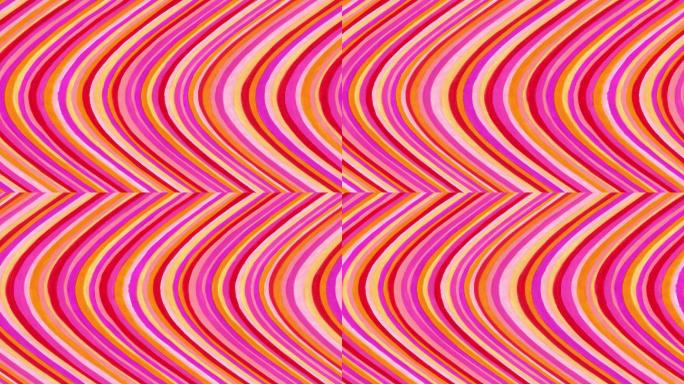 无缝抽象条纹曲线图案