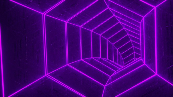 紫外线荧光灯隧道黑色背景