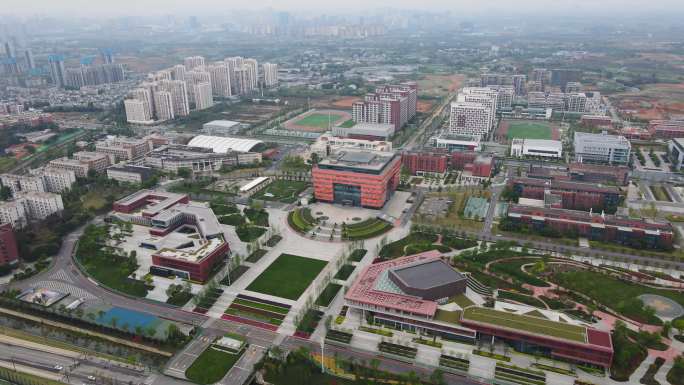 大运村+成都大学新校区航拍