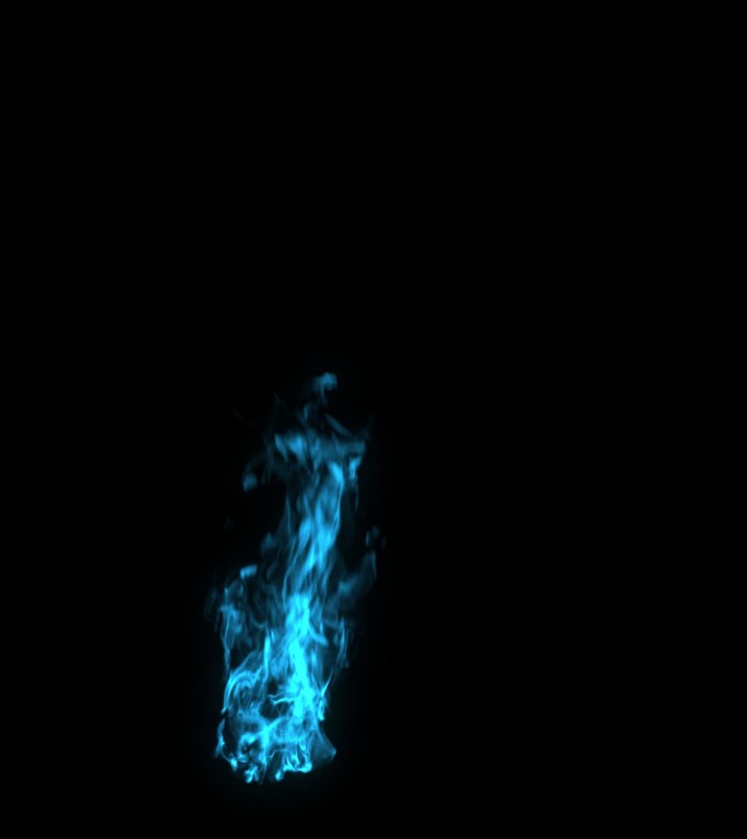 蓝色魔法火焰