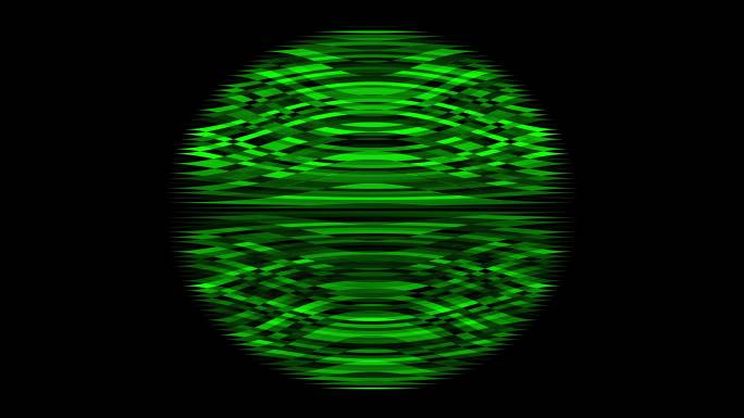 绿色球面波特效动画合成元素光效