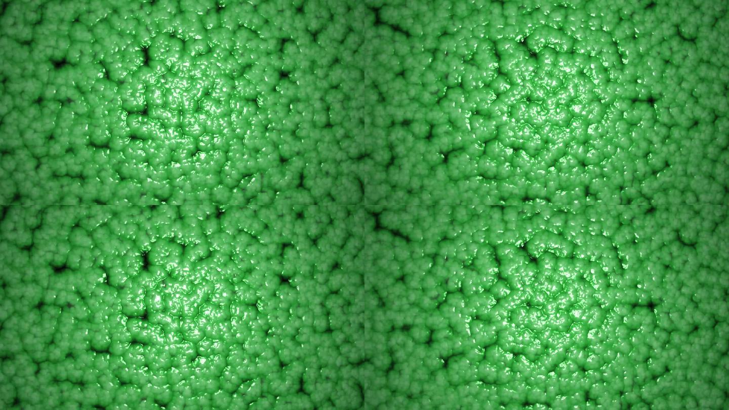 抽象绿色湿粘液动画