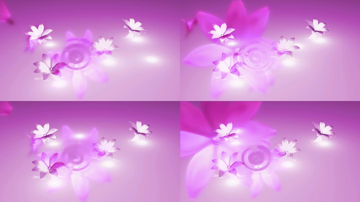 花的抽象背景特效动画合成元素光效