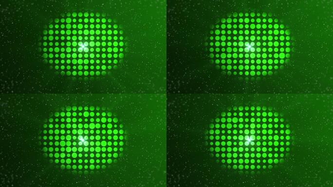 抽象绿色圆圈背景流光粒子唯美飘动光斑