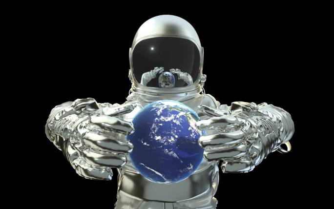 地球宇航员3D动画