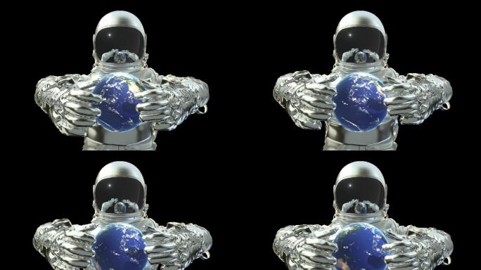 地球宇航员3D动画