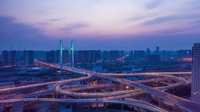 「原创」城市高架桥延时摄影4k高清素材