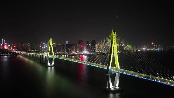 湛江海湾大桥航拍延时