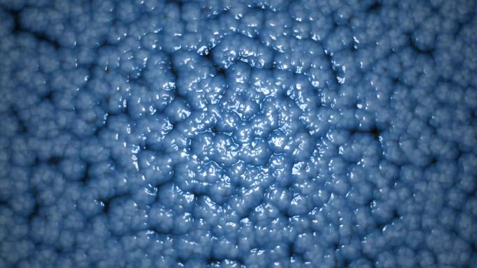 抽象蓝色湿粘液动画