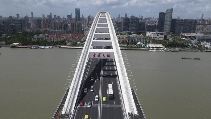 上海卢浦大桥4K航拍