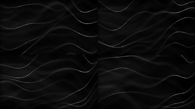 4K抽象背景点线艺术简洁黑白