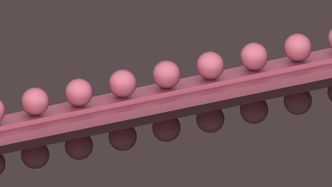 粉色球体3d模型素材元素创意小球
