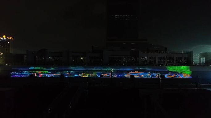 温州江边夜景国庆元素