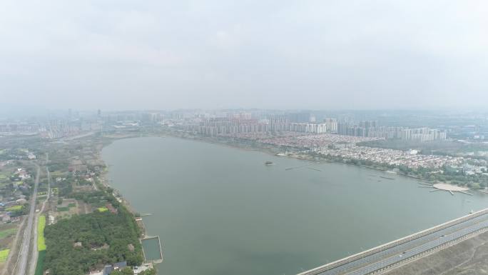 荆门凤凰湖湿地公园全景